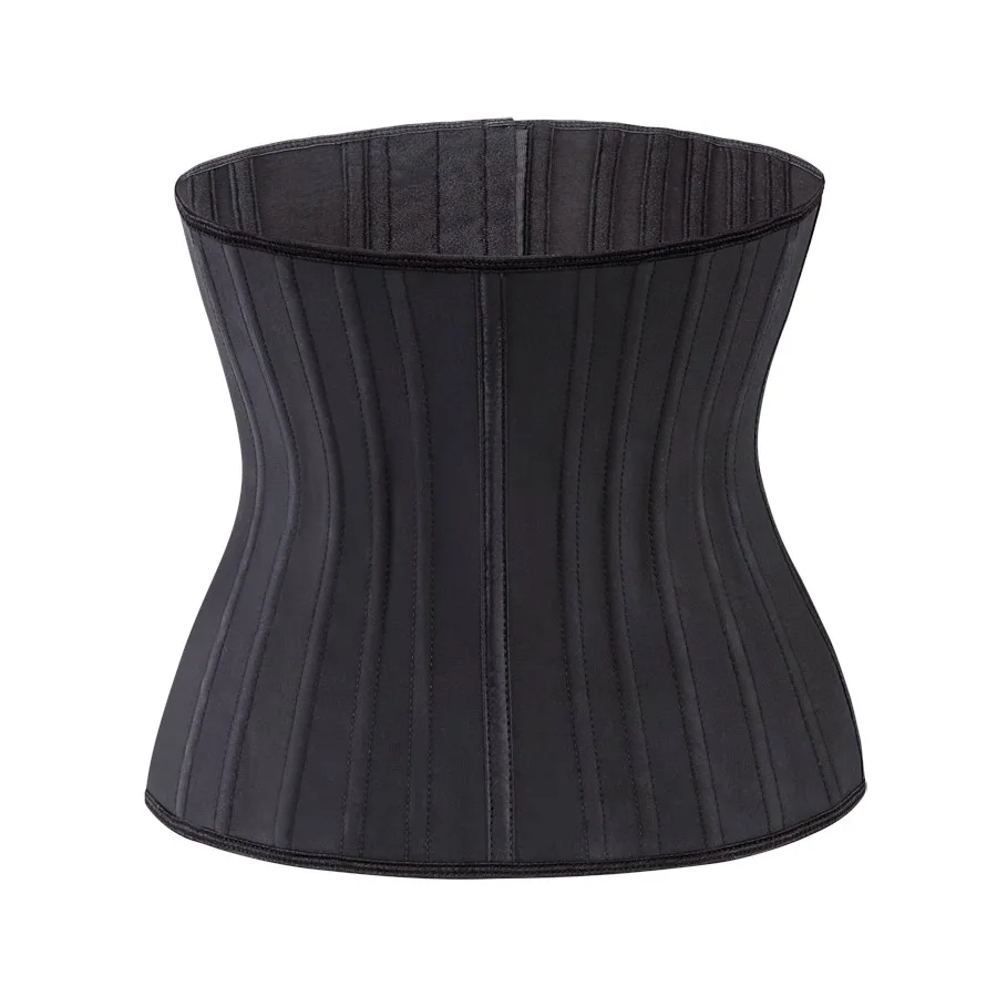 Glitter Latex Waist Trainer 25 Steel Boned Women Binders Shapers Corset Modeling Strap Body Shaper Slimming Colombian Belts