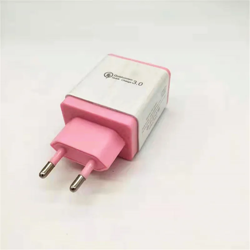 
Color universal 3 usb charger adapter portable usb wall phone charger 5v1.2a 