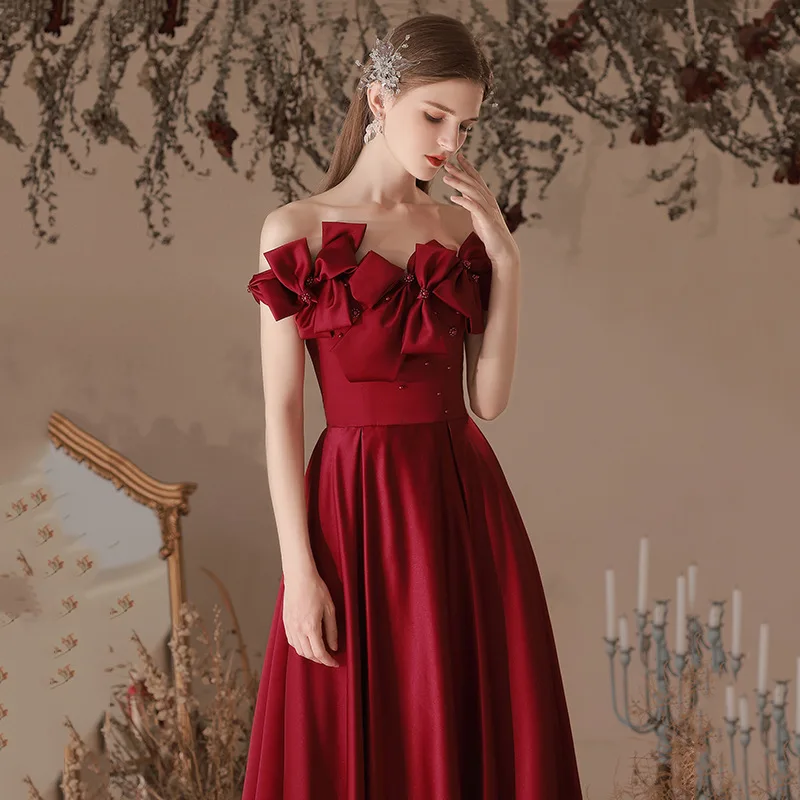 Новое поступление красные длинные платья подружки невесты на одно плечо производитель заказ вечерние платье для выпускного вечера