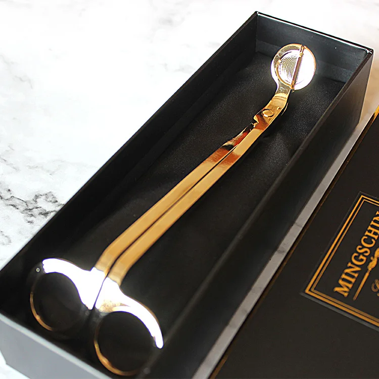 Stainless Steel Candle Trimmer Set With Box Candle Wick Trimmer with customized boxes