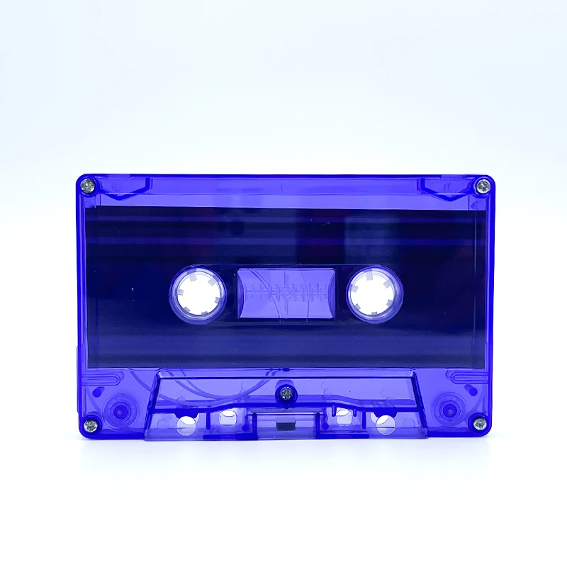 Manufacturing Transparent Blank wholesale custom manufacturing crystal case Cassette Tape