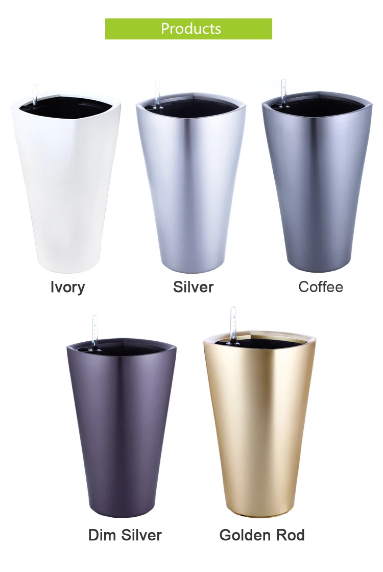 Home decoration flower vase,plant pot, coloured UV resistant plastic Plant & Flower Pots