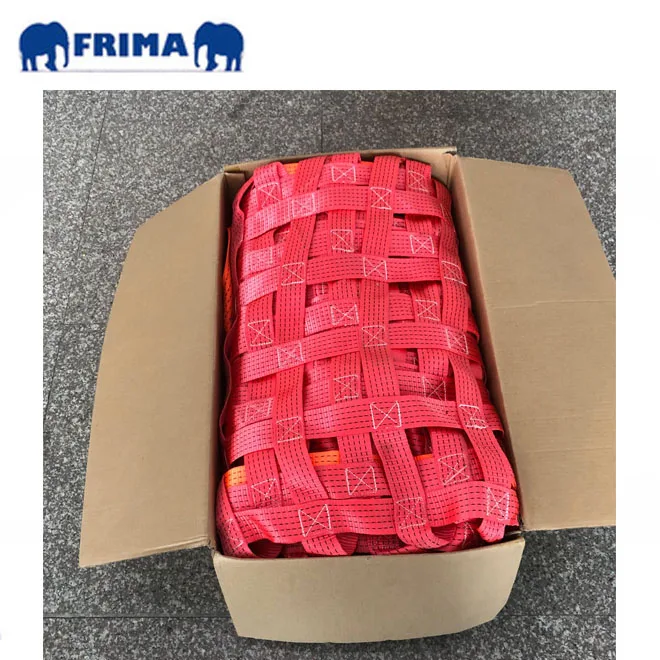 3Tons Polyester Webbing Sling Cargo Net Adjustable Cargo Net for Truck for Climbing Cargo Net