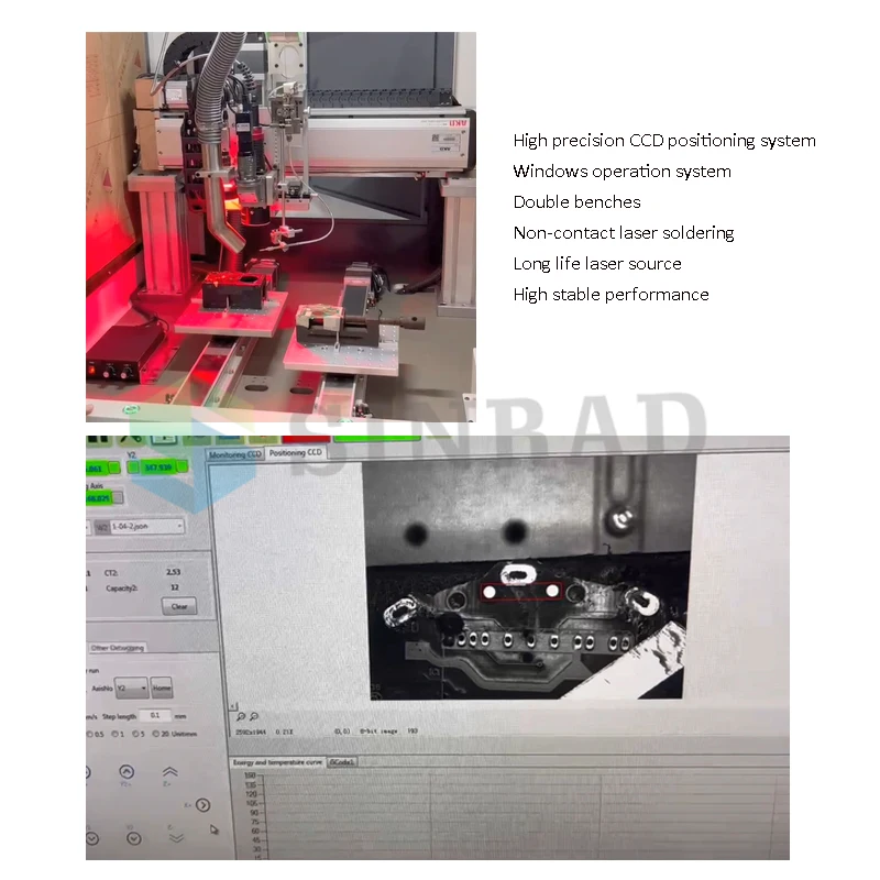 CE certificate automatic small space electronic component laser soldering machine
