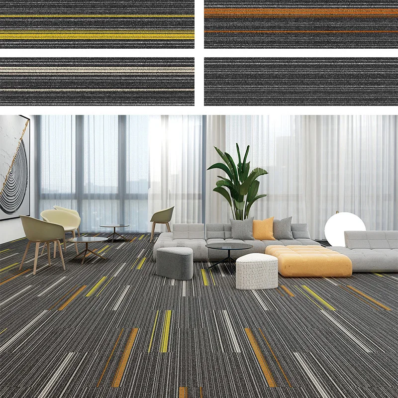 Заказной коммерческий полипропиленовый ковер и напольная плитка Офисная квадратная ковровая 50x50