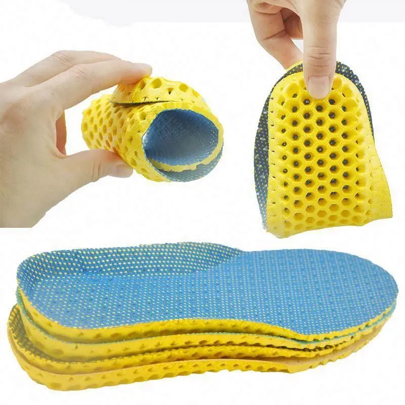 Stretch Breathable Deodorant Running Cushion Insoles For Feet Man Women Insoles Memory Foam For Shoes Sole Orthopedic Pad
