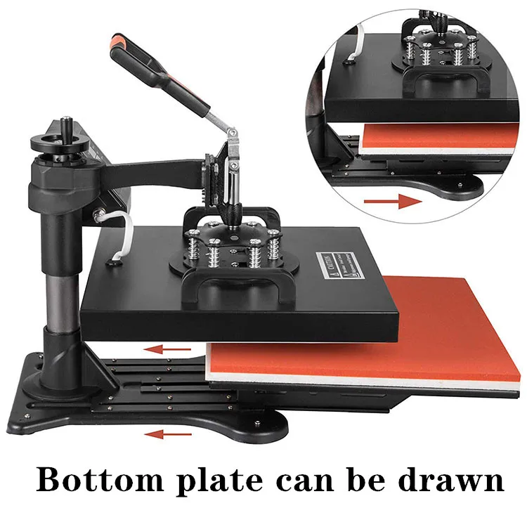 5 in 1 Combo Heat Press Machine Transfer Machine Authentic 15x15 Digital Heat Press Swing Away Heat Press