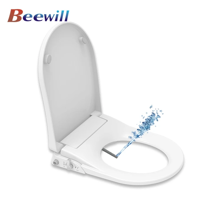 High quality automatic clean hygienic uf d shape smart toilet lid heat toilet seat bidet