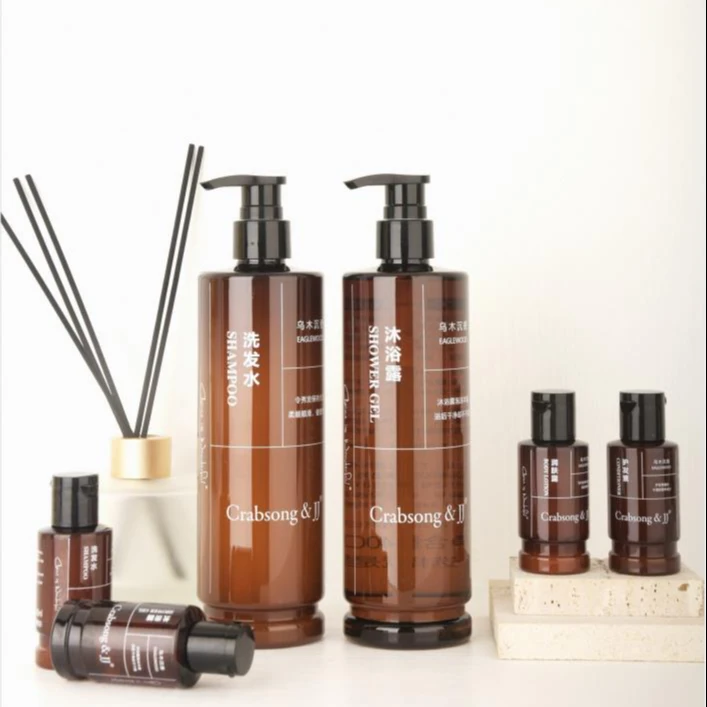 Private Brand Hotel Amenities Manufacturers Biodegradable High-end Hotel Shampoo Amenities