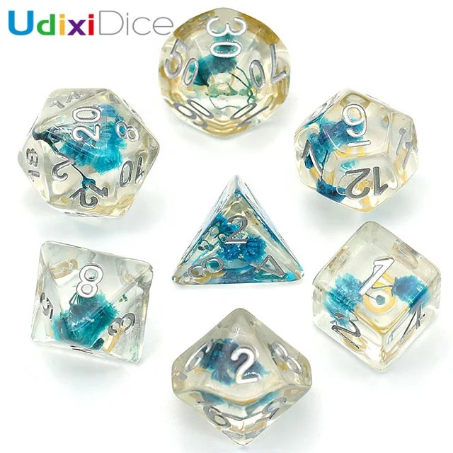 Набор цветочных костей Polyhedral DND для подземей и драконов MTG RGP ролевых игр