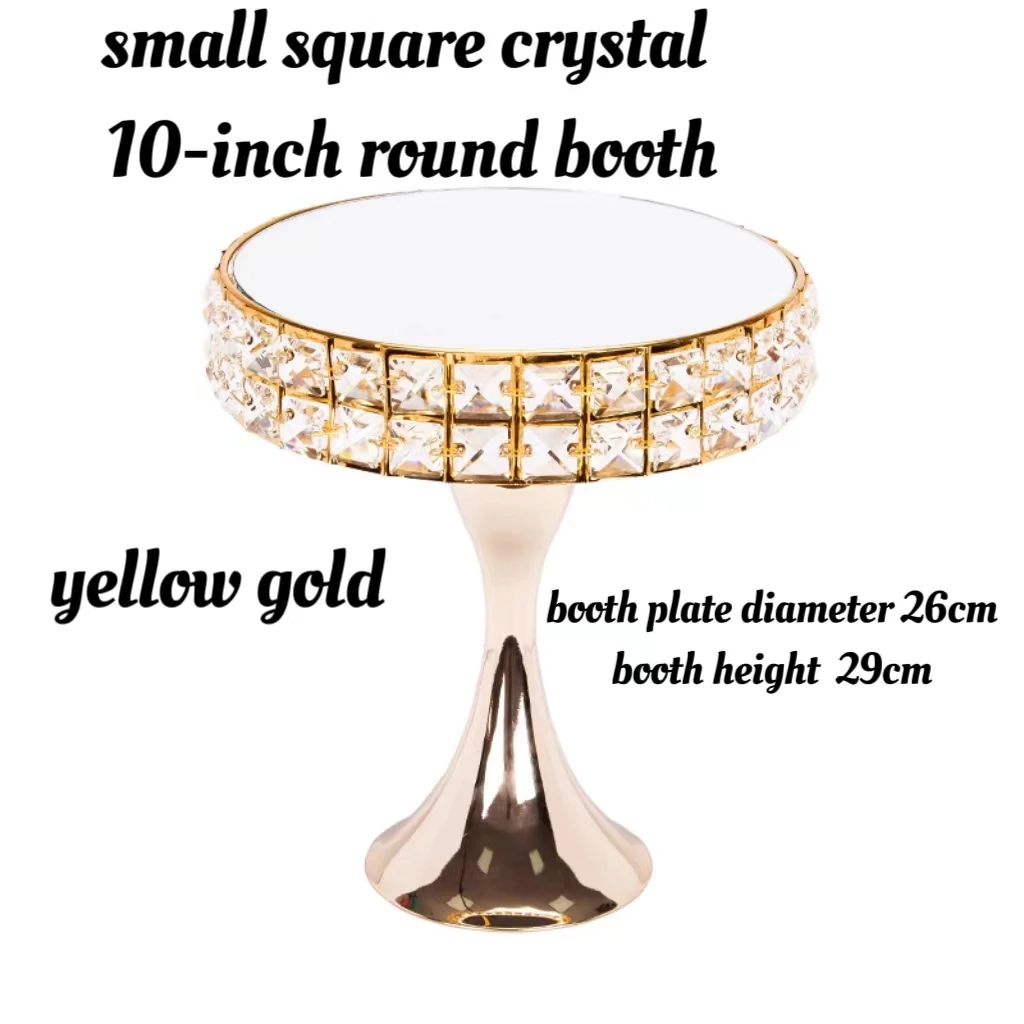 Single Item Crystal Dessert Stand Highstand Party Tray for Wedding & Party Decorations for Cakes & Small Dishes