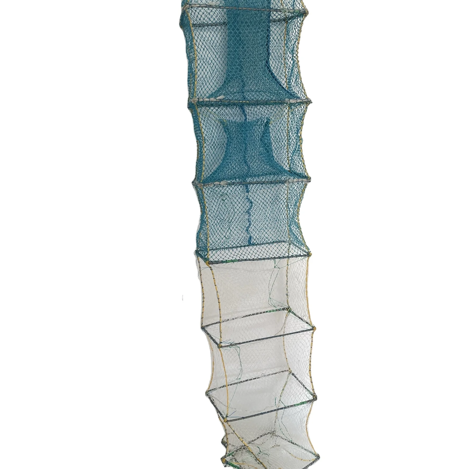 long train foldable fishing trap use in deep sea agriculture cage