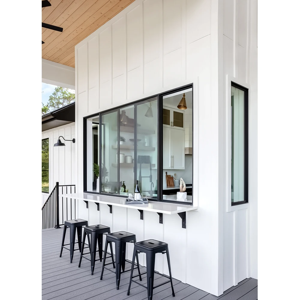 High Quality House Aluminum Sliding Windows Thermal Break Aluminum Alloy Energy Efficient Glass Windows