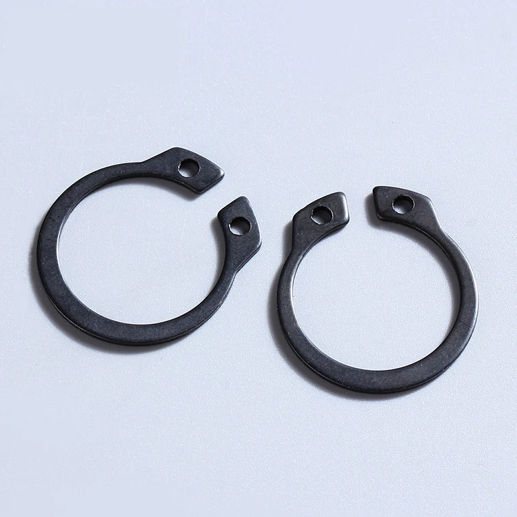 Custom Stainless Carbon Steel Self Lock Oval Washers Black Oxide DIN471 External Spiral Circlips Shaft Retaining Rings Snap Ring