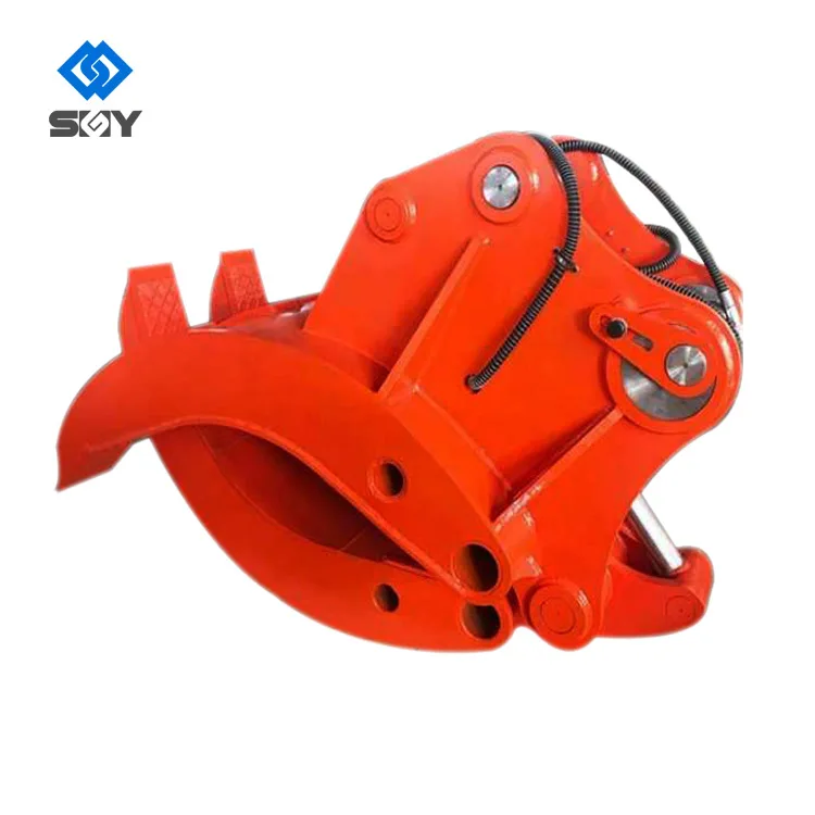 Hot Selling 1-50T Excavator Hydraulic Orange Peel Grab For Steel Scrap Big Stone Grapple