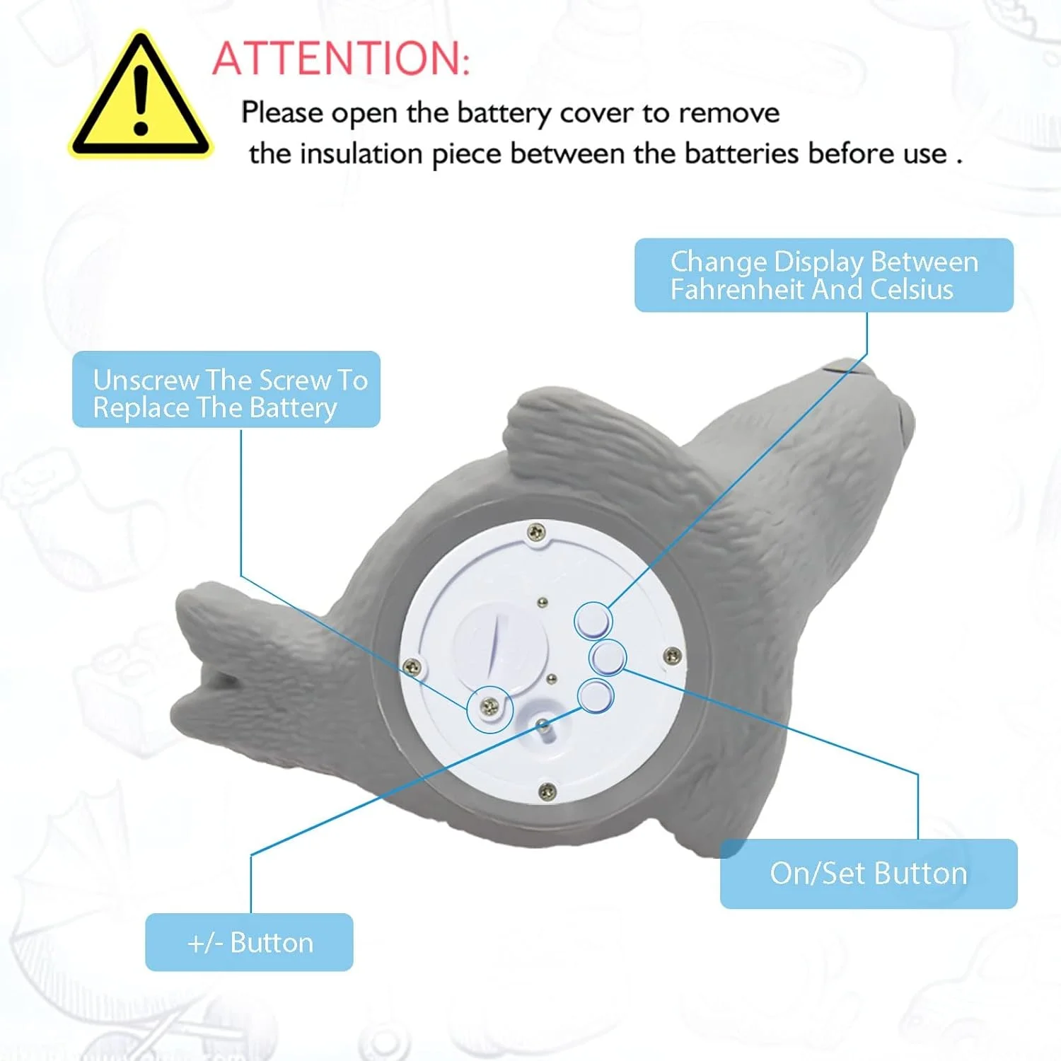 Child Bathroom Safety Products Upgrade Baby Bath Thermometer