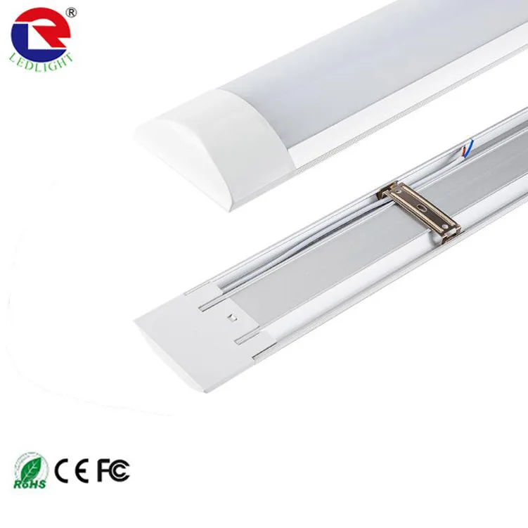 CE pendant linkable linear tube light wire guard 36w 40w 54w 3500k t8 led batten light 4ft