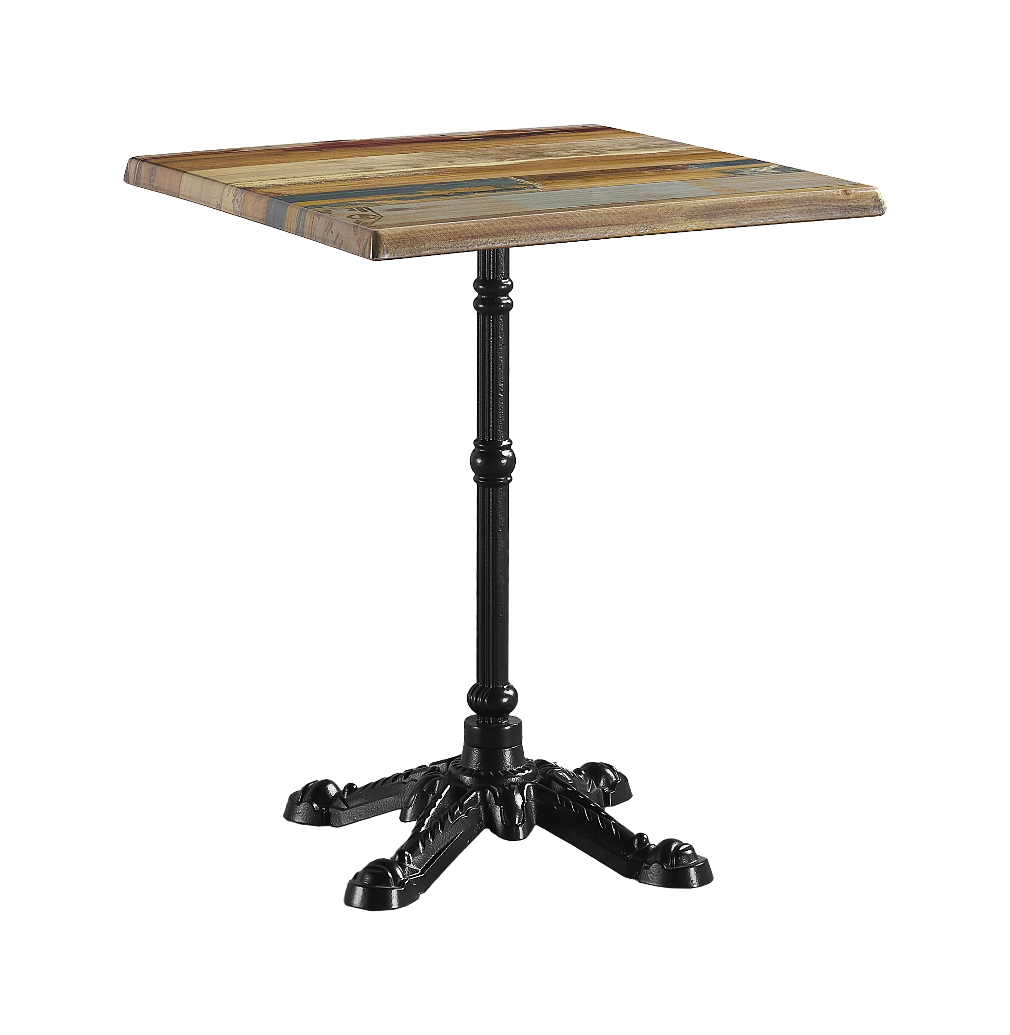 Red oak nature coating dining table wooden top and legs with modern Leisure Coffee Table for Home and Kitchen