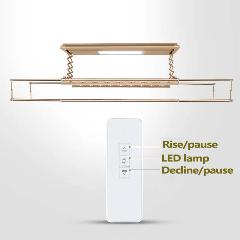 Intelligent Electric Balcony Foldable Automatic Ceiling Mounted Clothes Drying Rack Walmart