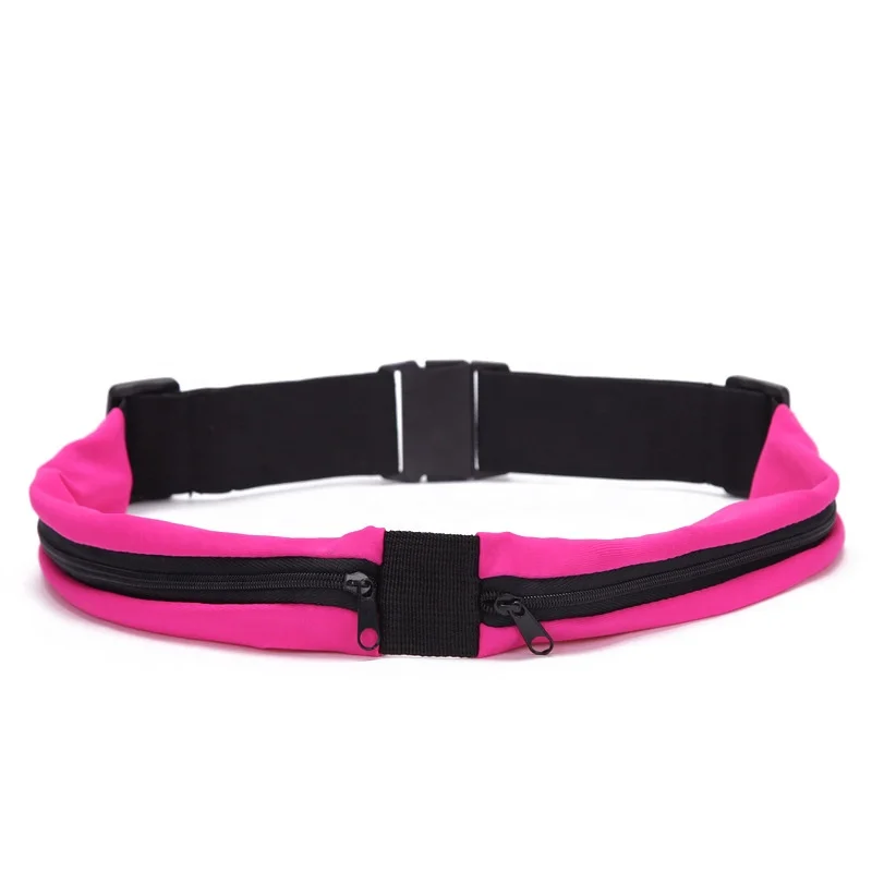 Wholesale fashion custom invisible fanny pack cycling running women waist bags sport mobile phone belt bag