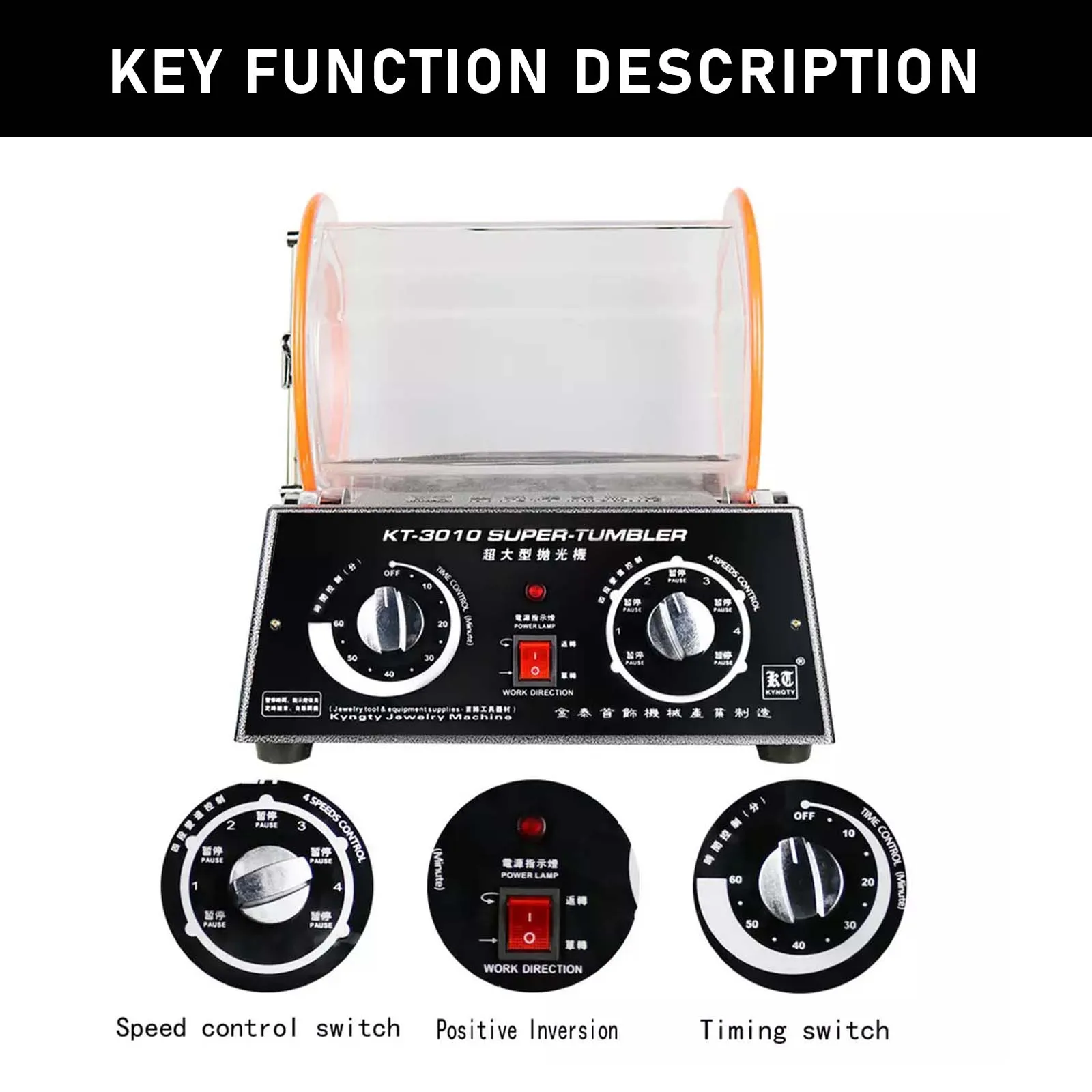 High-quality Tumbling-type Grinding and Polishing Machine Plexiglass Polishing Barrel Jewelry Polishing Cleaning Equipment