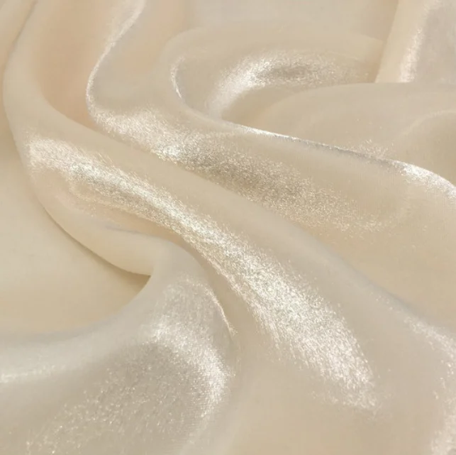 Hot sell polyester bridal veil organza brocade jacquard gown dress fabric