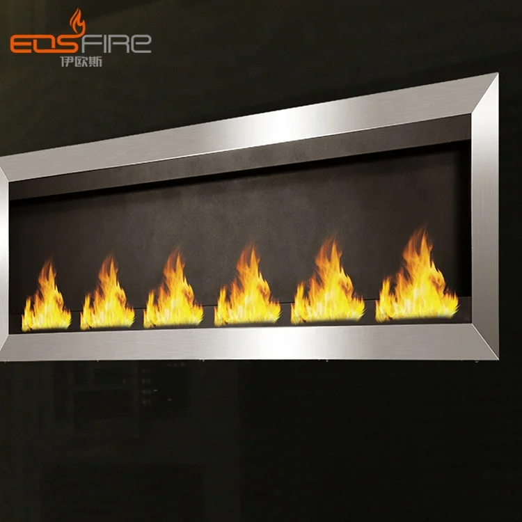 EOS FIRE fireplace for indoor cafe stainless steel indoor fireplace