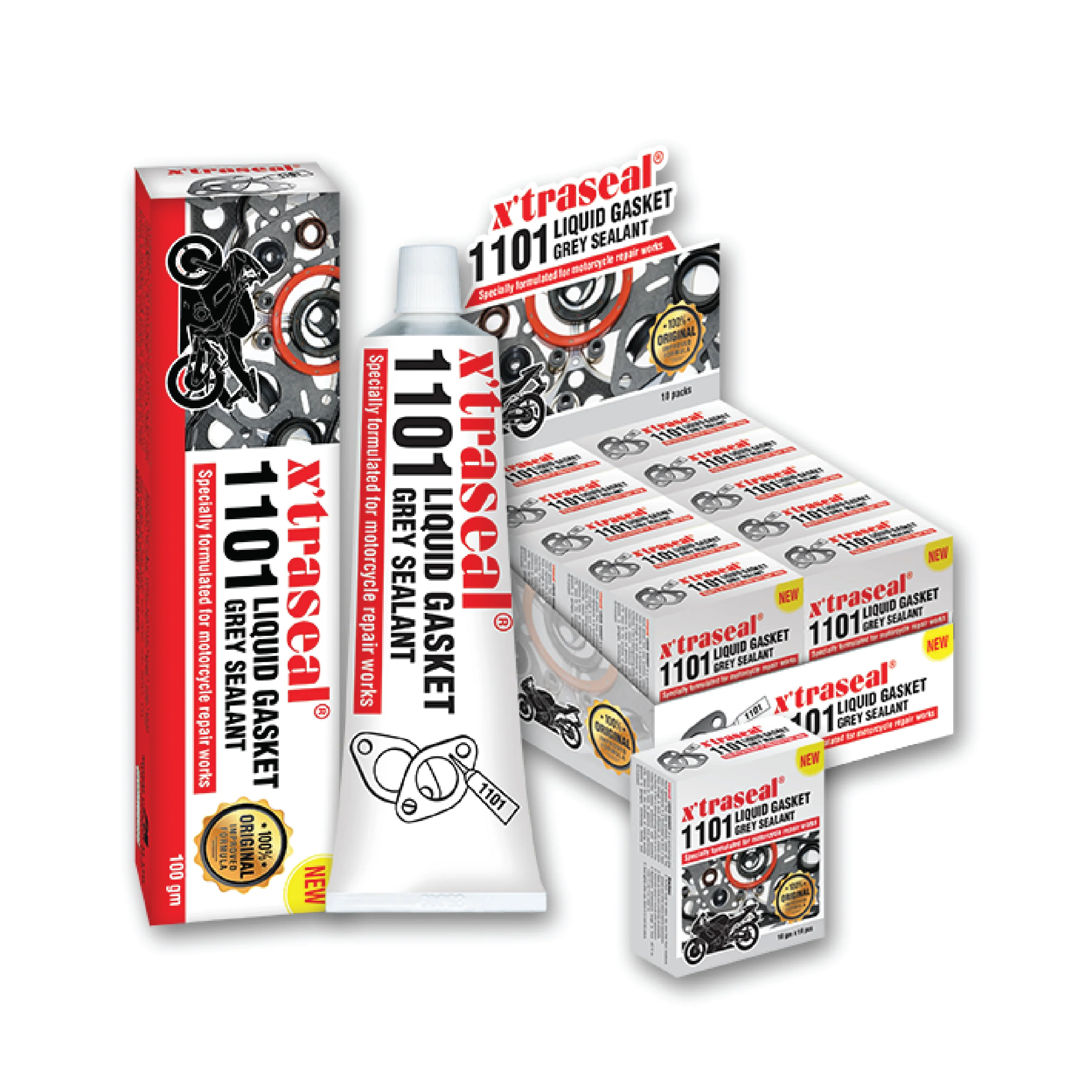 New Selling Easy Apply Semi-Drying Grey Liquid Gasket Suitable for Motorcycle Repair Works Adhesives