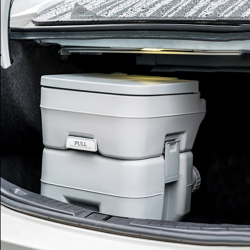 Travel Camping Rv Vacuum Portable Site Toilet Foldable With Lid Toilet Portable