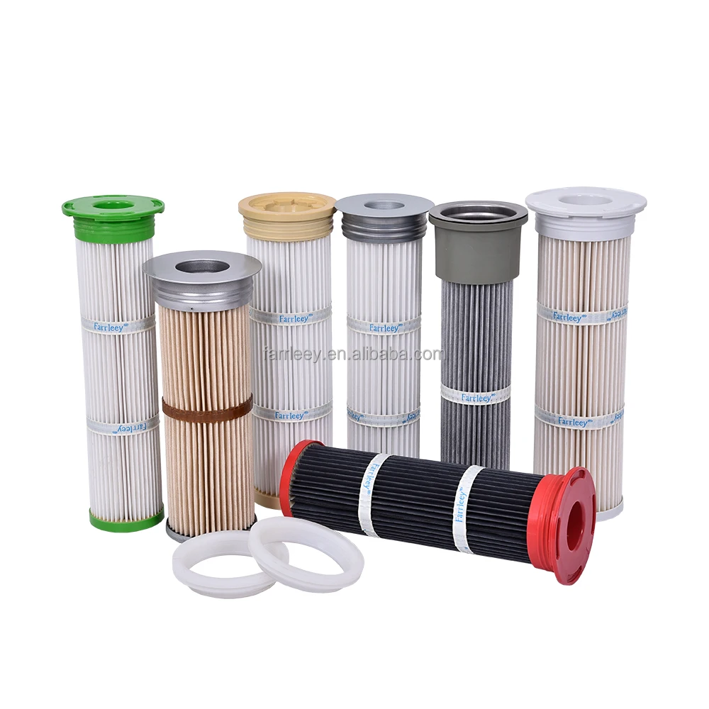 High quality Customized filter element polyester woven replacement air dust filter cartridge cramp type instead of filter bag
