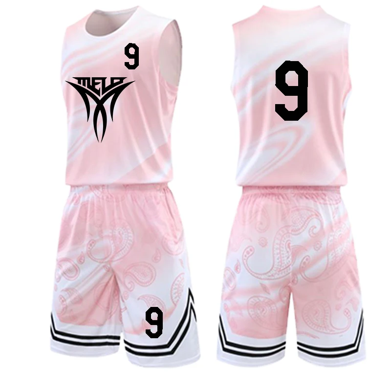 
Wholesale new blank team basketball jerseys for printing design your own basketball uniform 