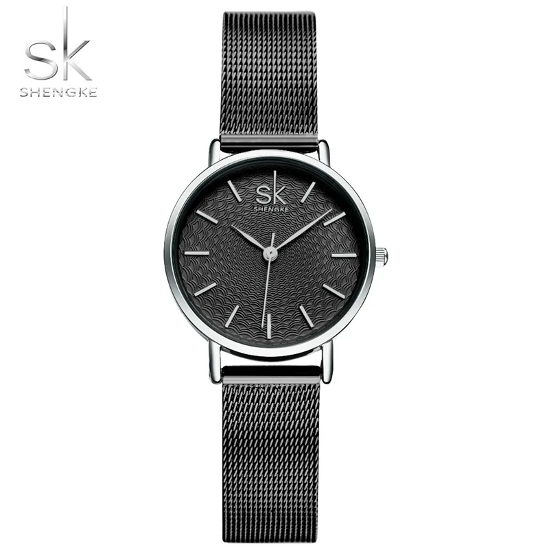 SK K0006 luxury Brown lady quartz wrist watch superior leather or steel Strap Waterproof moq 1 business time women wristwatch