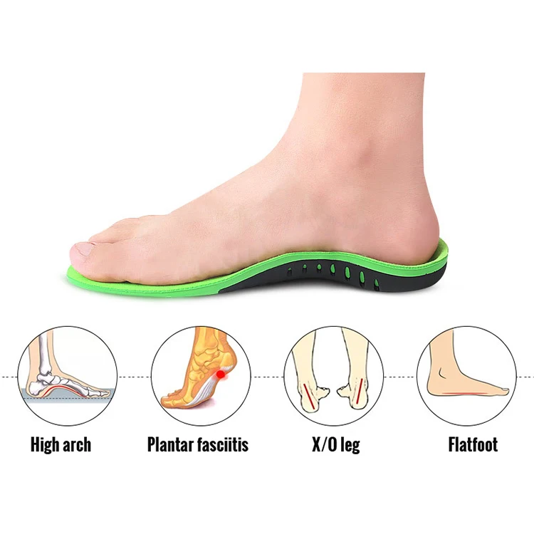 Selling Flat Foot High Strength Correction Orthopedic Shoe Cushion Arch Support Orthotic Insole