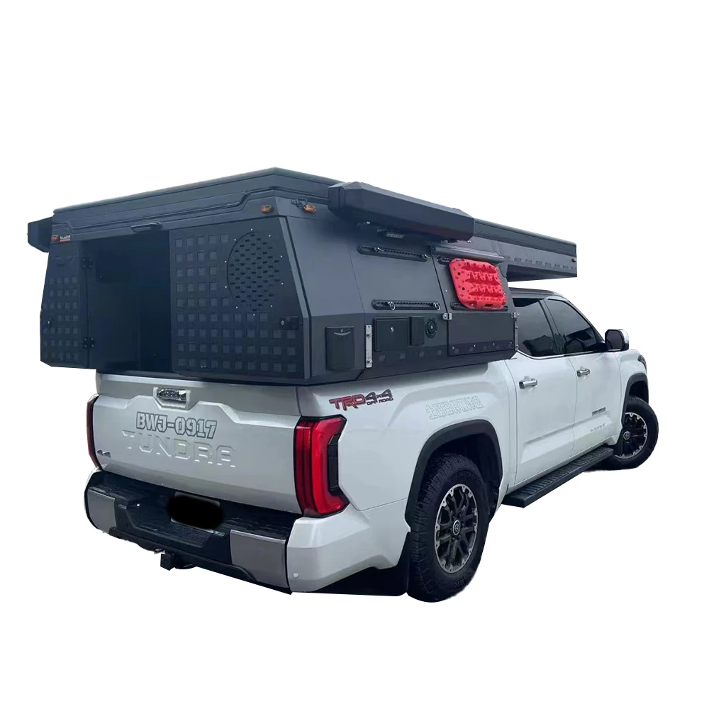 Small Hybrid Offroad Pop Up Top Canopy Camper Folding Caravan Australian Standard Truck Camping Off-Road With Toilet