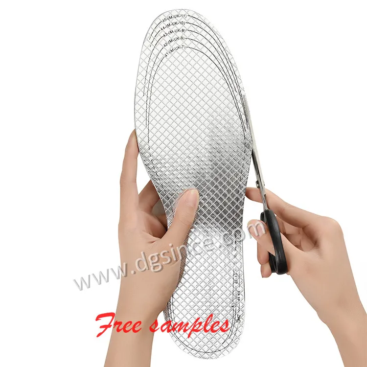 woolen insole Warm winter Thermal Aluminum Foil Warm Felt latex shoe Insole for men and women