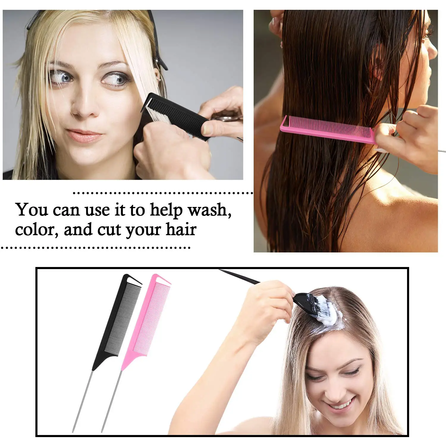 Carbon Fiber Precision Custom Logo Rat Pin Tail Customized Comb