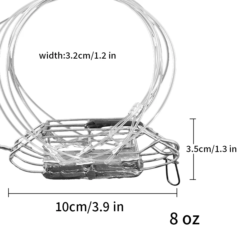 Portfolio sale Crab Gauge Measure Multi Shrimp Clam with 6 loops lead lobster trap fishing crab trap