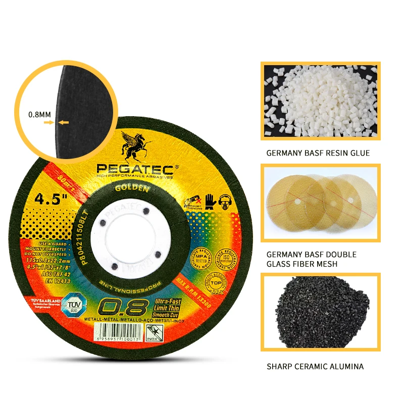 PEGATEC Cutting Wheels 30 Pack, 30% Performance Up Cut Off Wheels Ultra Thin 9x1/16x7/8-inch Cutting Disc