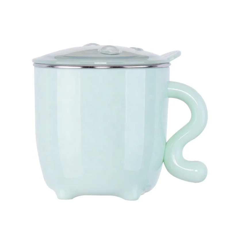 
Cheap Milk Green Mug Coffee Cup Sublimation SS Cup for baby Catoon Style Feature Eco Type 