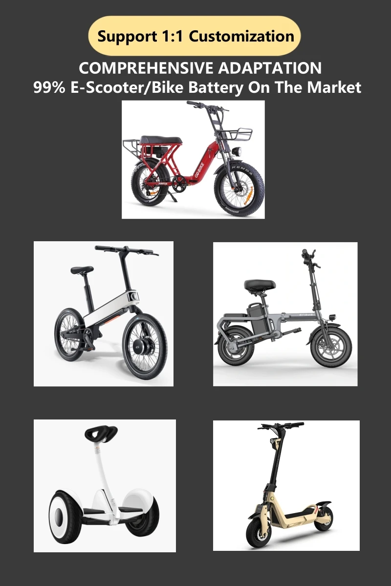 18650 Li-ion 36V 7.8Ah 18650 10S3P Deep Cycle Lithium Ion Batteries For 350W Electric Scooter Replaceable Battery Packs