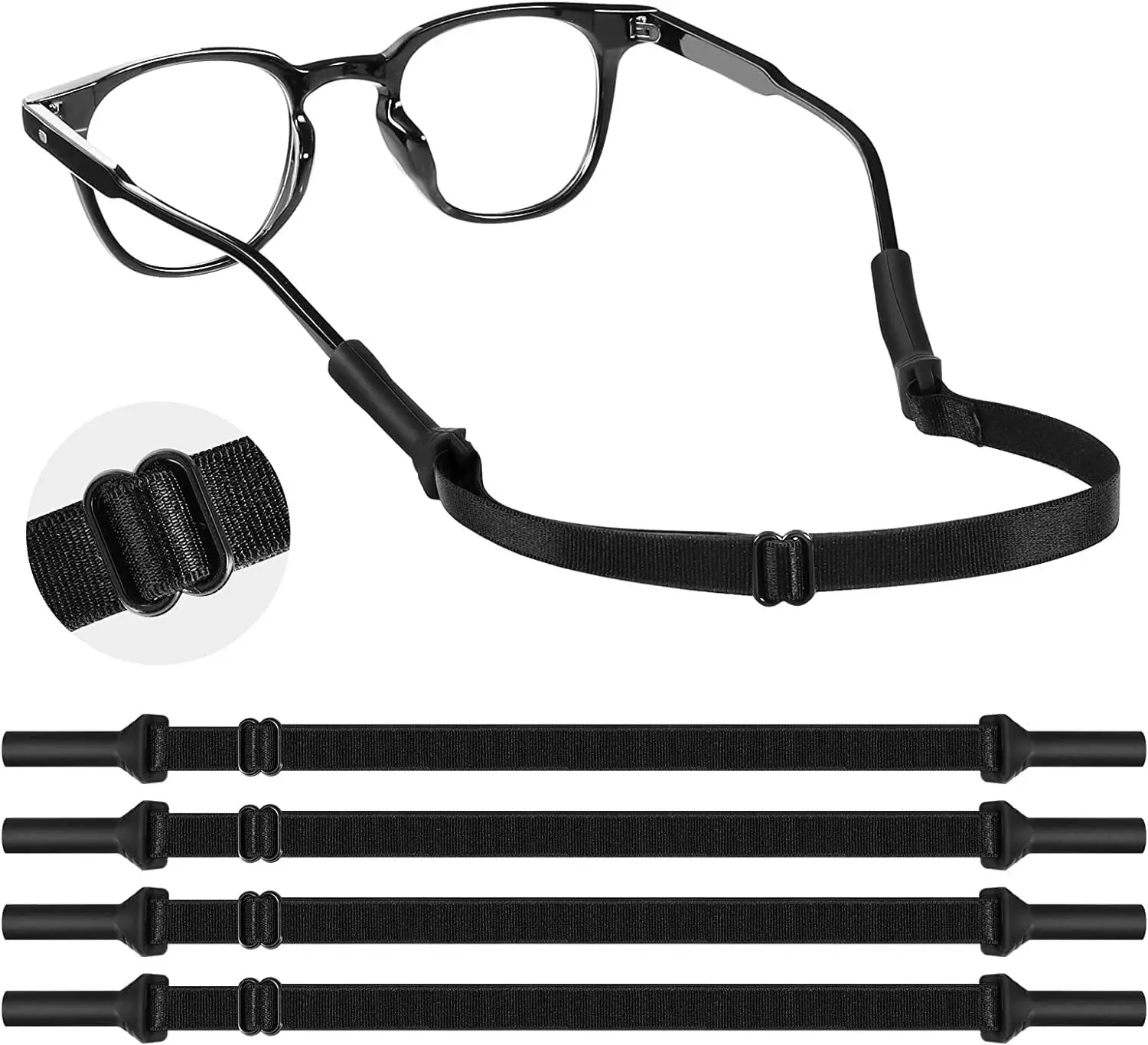 Sports glasses anti-slip rope adjustable glasses fixed strap glasses feet