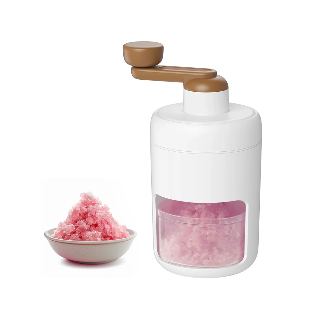 Hand-Held Ice Shaver And Snow Cone Machine Portable Ice Crusher And Shaved Ice Manual Crushing
