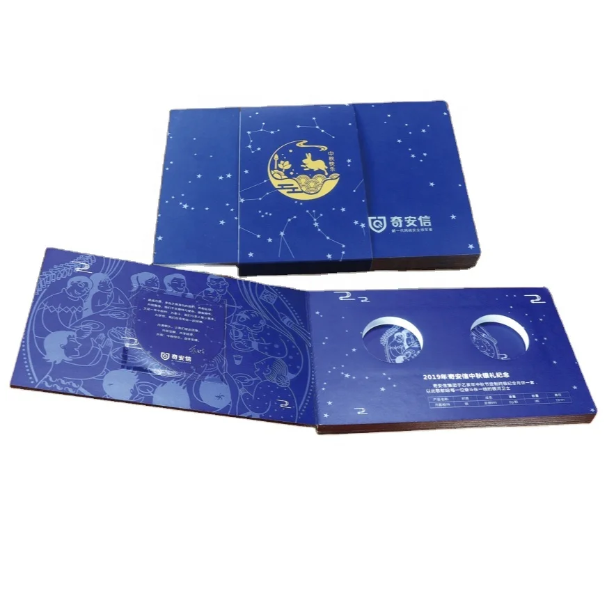 Custom Challenge e Coin Folder Album With foam  Diecut Holder