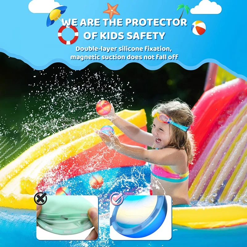 Soppycid Magnetic Magic Reusable Silicone Splash Water Balloons Balls Bomb Self Sealing Water Balls Bombs For Games