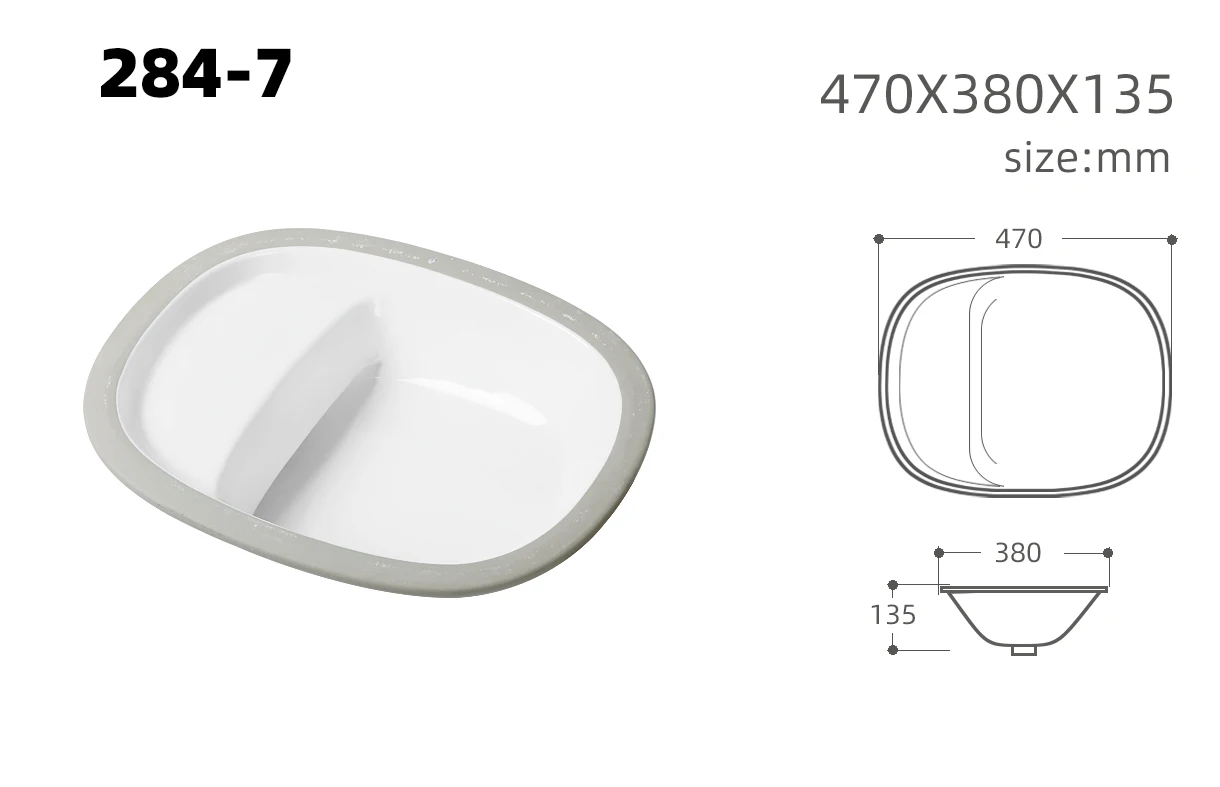 E3001 Small model wash basin wall mounted for bathroom