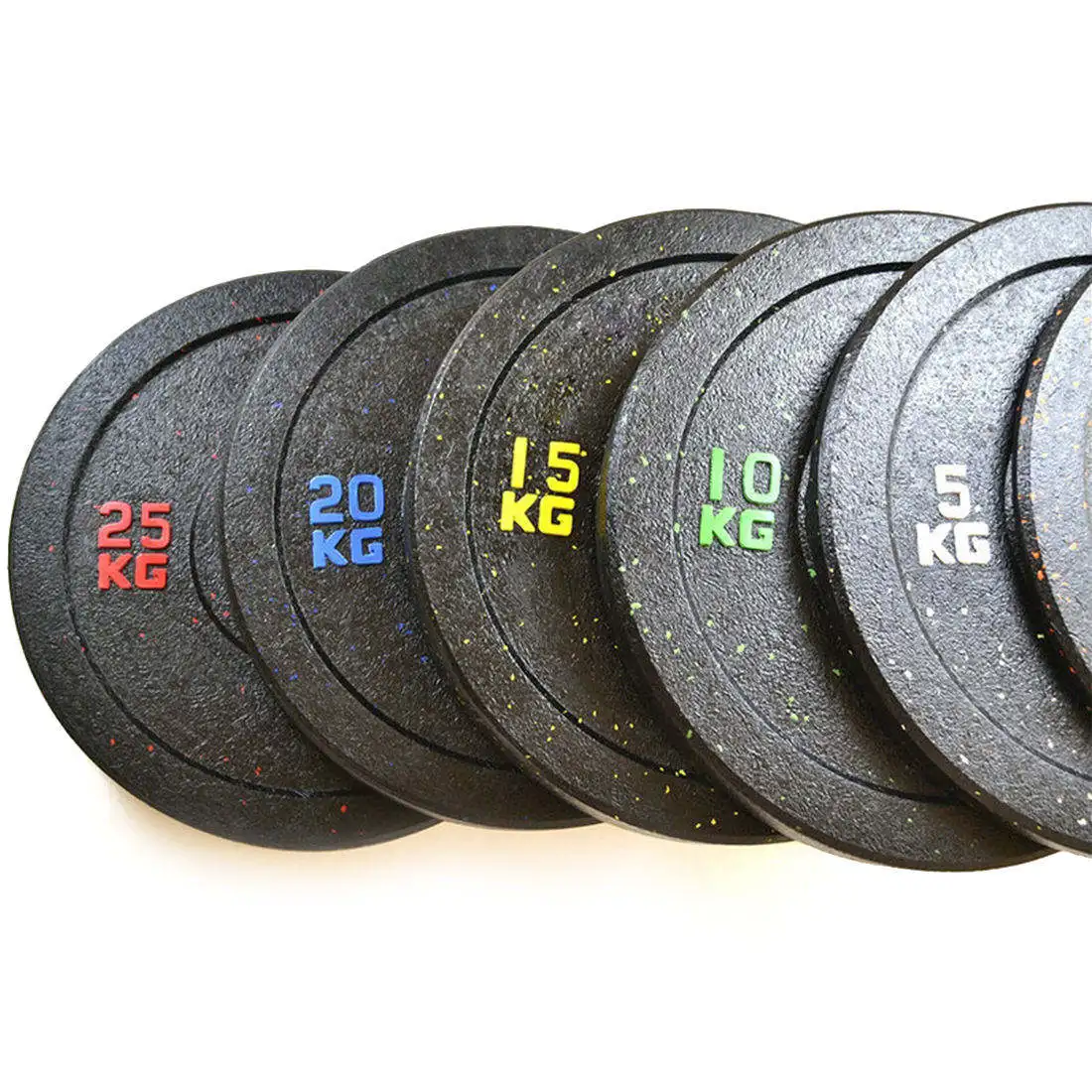 Dinuo Wholesale Weightlifting Fitness Workout Rubber Bumper Weight Plates Fitness Molds for Strength Training