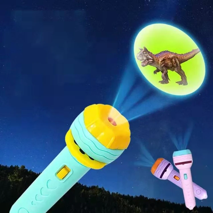 kids learning mini led projector flashing light torch babies sleeping light educational toys