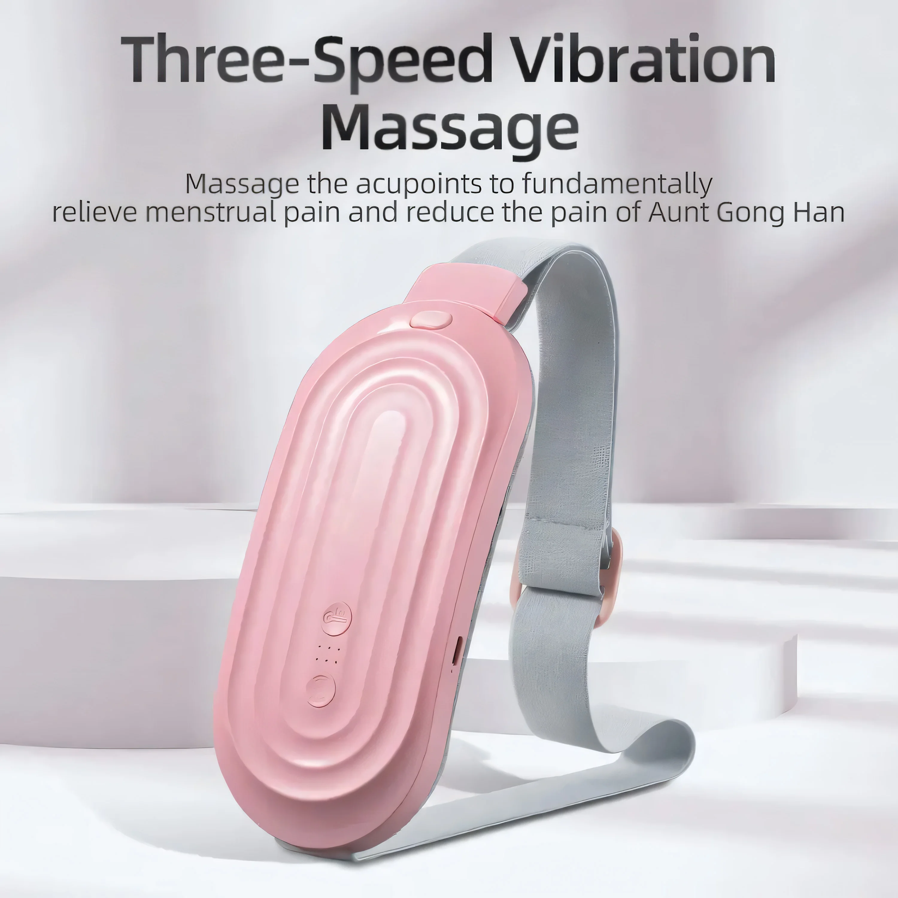 High Quality Digital Display Cordless Menstrual Heating Pad Fast Heating Massage Period Waist Wrap Belt Women