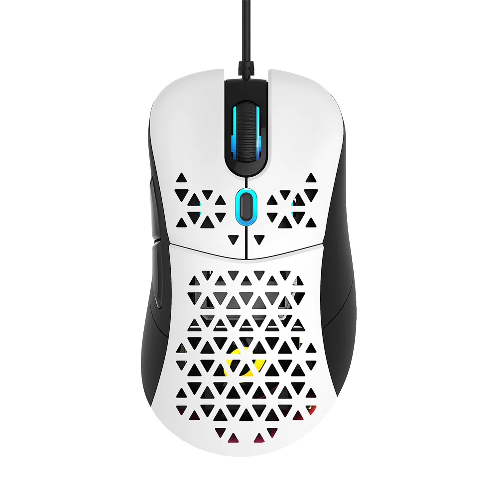 High Precision Sensor Rgb Backlit Gaming Mouse MAX 12000 DPI Honey Comboo Light Weight for E-sports Computer Accessories