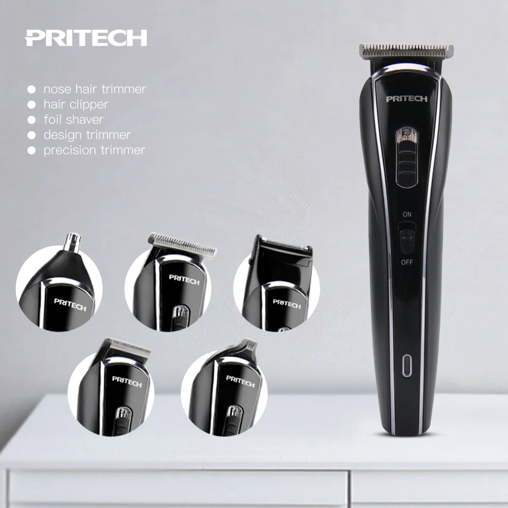PRITECH Mens Grooming Set Multifunctional Professional Hair Trimmer